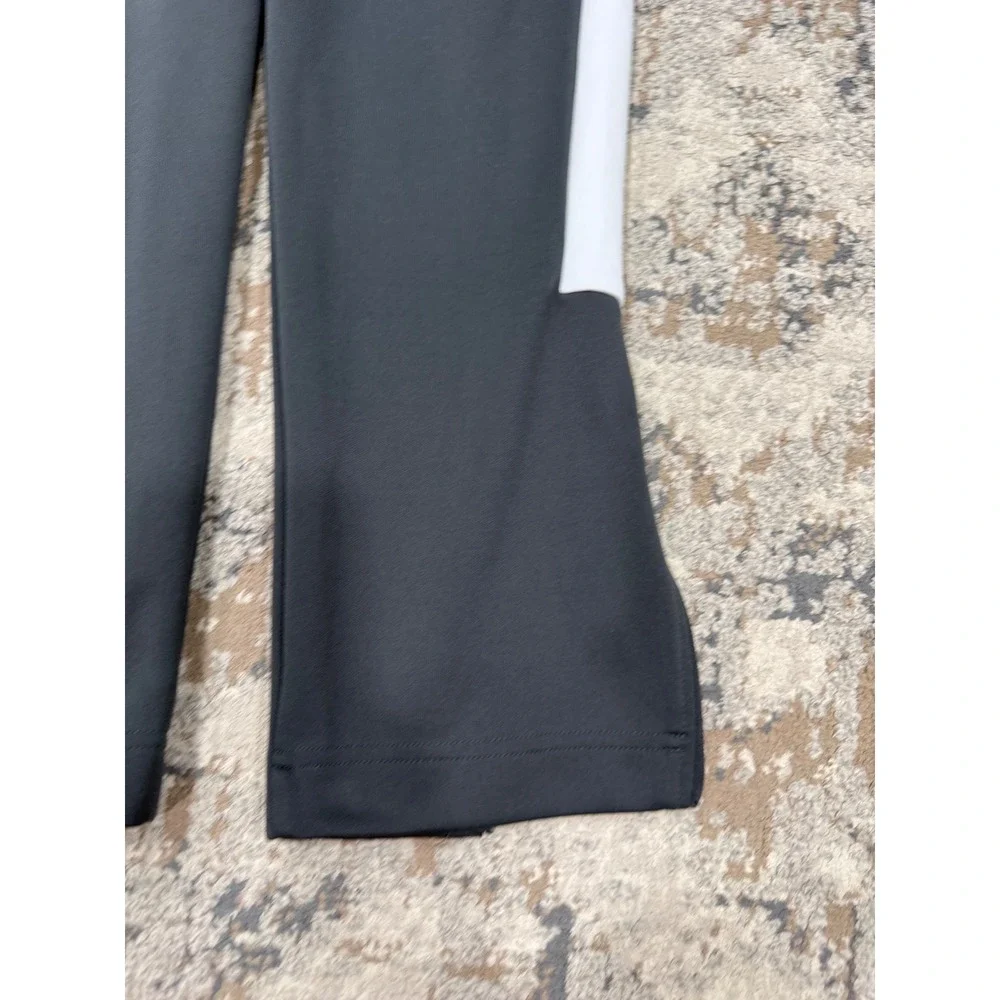 Jordan Mens Black White Side Stripe Zip Ankle Track Pants Joggers Size M
